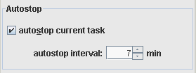 setting autostop interval
