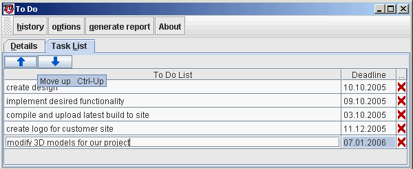 todo task list
